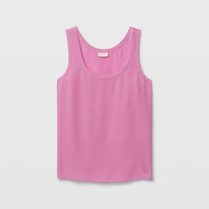 Club Monaco NWT Silk Racerback Tank - Size L Pink